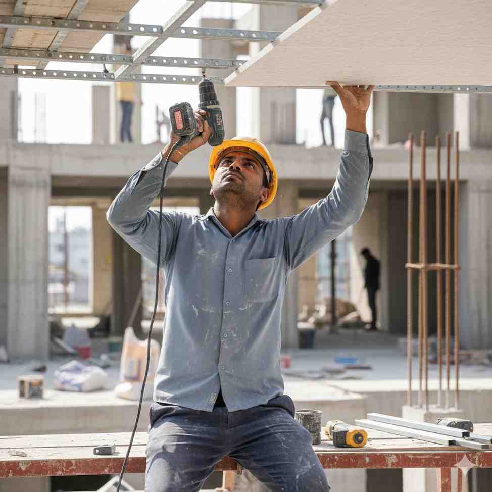 False Ceiling Worker